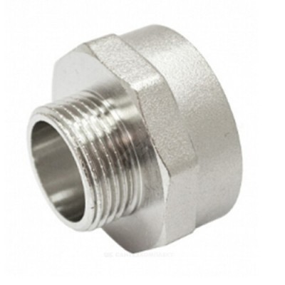 Переход латунь никель Ду 15х25 (1/2"х1") ВР/НР Китай
