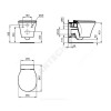 Унитаз подвесной CONNECT AIR AquaBlade без сиденья Ideal Standard E005401