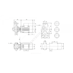 Насос консольно-моноблочный NB100-400/395 EUP A-F2-A-BAQE PN16 3х380-420/660-725В/50Гц Grundfos 98896977