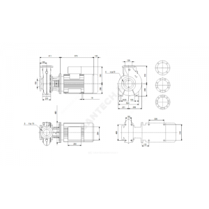 Насос консольно-моноблочный NB125-315/317 A-F2-A-BAQE PN16 3х380-420/660-725В/50Гц Grundfos 97837140