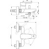 Смеситель для ванны с душем CERAFINE O одноручный Ideal Standard BC500XG