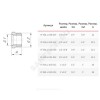 Футорка латунь Ду 15х10 (1/2"х3/8") НР/ВР VALFEX VF.581.L.012.038