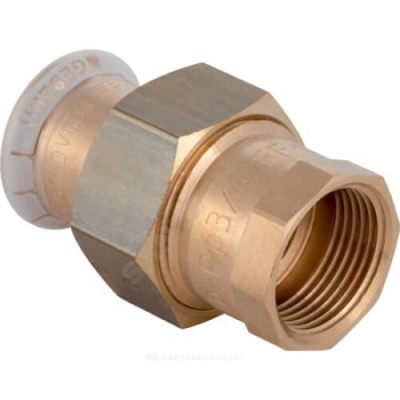 Муфта бронза разъемная Дн 18х1/2" пресс/ВР Mapress Geberit 65483