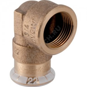 Угольник бронза 90гр Дн 12х1/2" пресс/ВР Mapress Geberit 63861