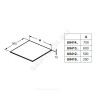 Столешница без выреза, с крепежом ADAPTO Ideal Standard U8412WG