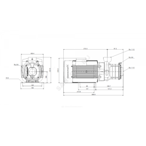 Насос многоступенчатый горизонтальный CM-A 10-1 AQQE PN10 1x220-240В/50 Гц Grundfos 97516576