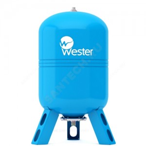 Гидроаккумулятор WAV 50 л 25 бар вертикальный Wester 2-14-0358