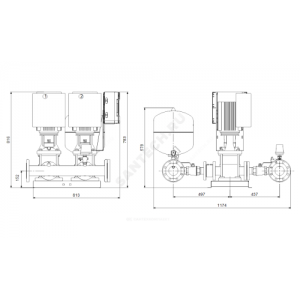 Установка повышения давления Hydro Multi-E 2 CRE15-2 Grundfos 99133050