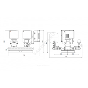 Установка повышения давления Hydro Multi-E 2 CRE5-14 Grundfos 99132398