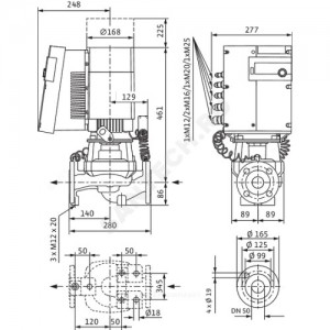 Насос ин-лайн с сухим ротором STRATOS GIGA 100/1-13/1,9-R1 PN16 3х400В/50 Гц Wilo 2117179