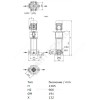 Насос многоступенчатый вертикальный HELIX V 411-2/25/V/KS/400-50 PN25 3х400В/50 Гц Wilo 4160558