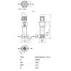 Насос многоступенчатый вертикальный HELIX V 411-2/25/V/KS/400-50 PN25 3х400В/50 Гц Wilo 4160558