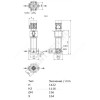 Насос многоступенчатый вертикальный HELIX V 411-2/25/V/KS/400-50 PN25 3х400В/50 Гц Wilo 4160558