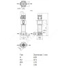 Насос многоступенчатый вертикальный HELIX V 411-2/25/V/KS/400-50 PN25 3х400В/50 Гц Wilo 4160558