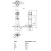 Насос многоступенчатый вертикальный HELIX V 411-2/25/V/KS/400-50 PN25 3х400В/50 Гц Wilo 4160558