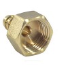 Переходник латунь неразъемный для шланга Дн 20х1/2" ВР Китай