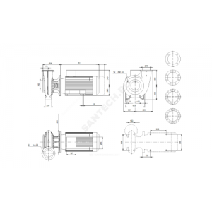 Насос консольно-моноблочный NB200-400/328 A-F1-A-BAQE PN10 3х380-420/660-725В/50Гц Grundfos 98305343