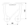 Кронштейн промежуточный Дн 80 Grundfos 96825142