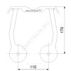 Кронштейн промежуточный Дн 80 Grundfos 96825142