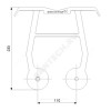 Кронштейн промежуточный Дн 80 Grundfos 96825142