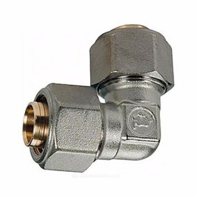 Угольник МП латунь обжим Дн 20х90гр R561AM Giacomini R561MX057