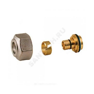 Переходник МП латунь обжим Дн 20х3,4х18 R179 Giacomini R179X086