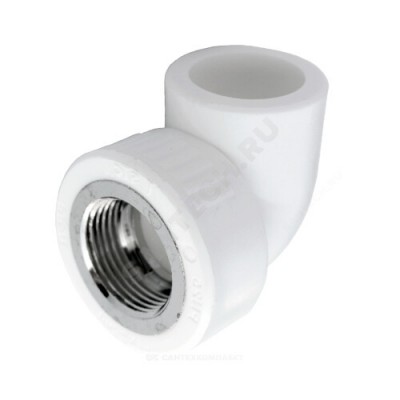 Угольник PP-R комбинированный белый ВР Дн 32х1/2" RTP (РосТурПласт) 10795