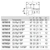 Муфта МП латунь пресс Дн 25х3/4" Ру10 ВР S-PRESS PLUS Uponor 1070519
