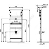 Инсталляция для писсуара PROSYS без кнопки смыва Ideal Standard R016367 .