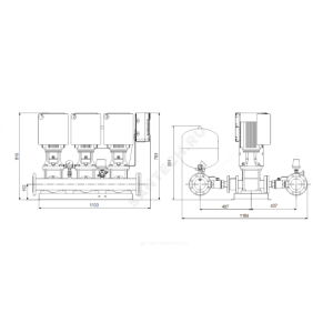 Установка повышения давления Hydro Multi-E 3 CRE15-2 Grundfos 99133052