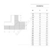 Тройник спигот ПЭ100 SDR11 Дн 180 Ру16 EUROSTANDARD 2020160180