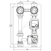 Группа насосная Regumat M3-180 Ду 25 правая со смешением без насоса Oventrop 1357220