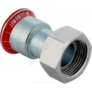 Муфта сталь углеродистая Дн 22х3/4" G пресс/нак/гайка Mapress Geberit 25049