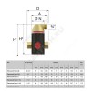 Сепаратор пластик Flamcovent Smart Ру10 М22 ВР горизонт 22мм Flamco 30002