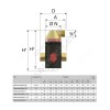 Сепаратор пластик Flamcovent Smart Ру10 М22 ВР горизонт 22мм Flamco 30002