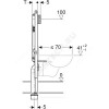 Инсталляция для подвесного унитаза Duofix без кнопки смыва Geberit 111.796.00.1