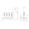 Установка повышения давления Hydro MPC-E 4 CRE64-1 Grundfos 99208390