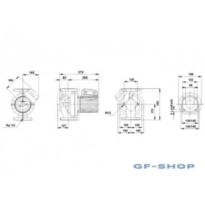 Насос циркуляционный Grundfos UPS 65-120 F B 1х230