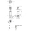 Насос многоступенчатый вертикальный HELIX V 205-2/25/V/KS/400-50 PN25 3х400В/50 Гц Wilo 4161738