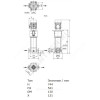 Насос многоступенчатый вертикальный HELIX V 205-2/25/V/KS/400-50 PN25 3х400В/50 Гц Wilo 4161738