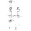 Насос многоступенчатый вертикальный HELIX V 205-2/25/V/KS/400-50 PN25 3х400В/50 Гц Wilo 4161738