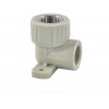Угольник PP-R комбинированный серый ВР Дн 25х1/2" с креплением VALFEX 10120025Г