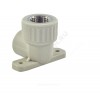 Угольник PP-R комбинированный серый ВР Дн 25х1/2" с креплением VALFEX 10120025Г