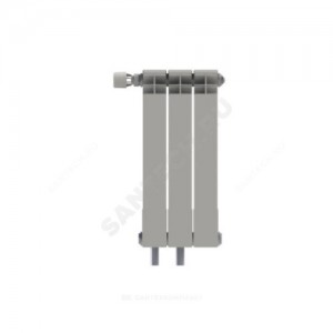 Радиатор биметаллический РБС 300/95 (А34) 9 секций с т/клапаном Danfoss ниж/п лев Сантехпром