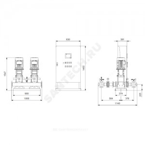 Установка пожаротушения Hydro MX-V 1/1 CR32-6-2 Grundfos 99789001