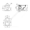 Унитаз подвесной Esedra без сиденья Ideal Standard T281401.