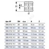 Муфта PP-MD двухраструбная бесшумная Silent-PP Дн 40 б/нап в/к Geberit 390.116.14.1
