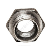 Заглушка (пробка) проходная 1 1/4"x1/2" левая резьба для чугунных радиаторов Китай