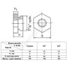 Заглушка (пробка) проходная 1 1/4"x1/2" левая резьба для чугунных радиаторов Китай