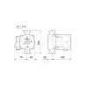 Насос циркуляционный с мокрым ротором UP 20-07 N PN10 1х230В/50 Гц Grundfos 59640506